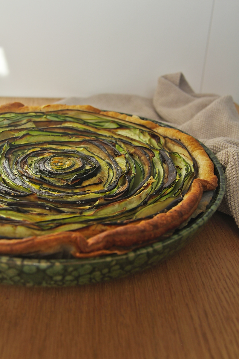 Tarte courgette aubergine et ricotta